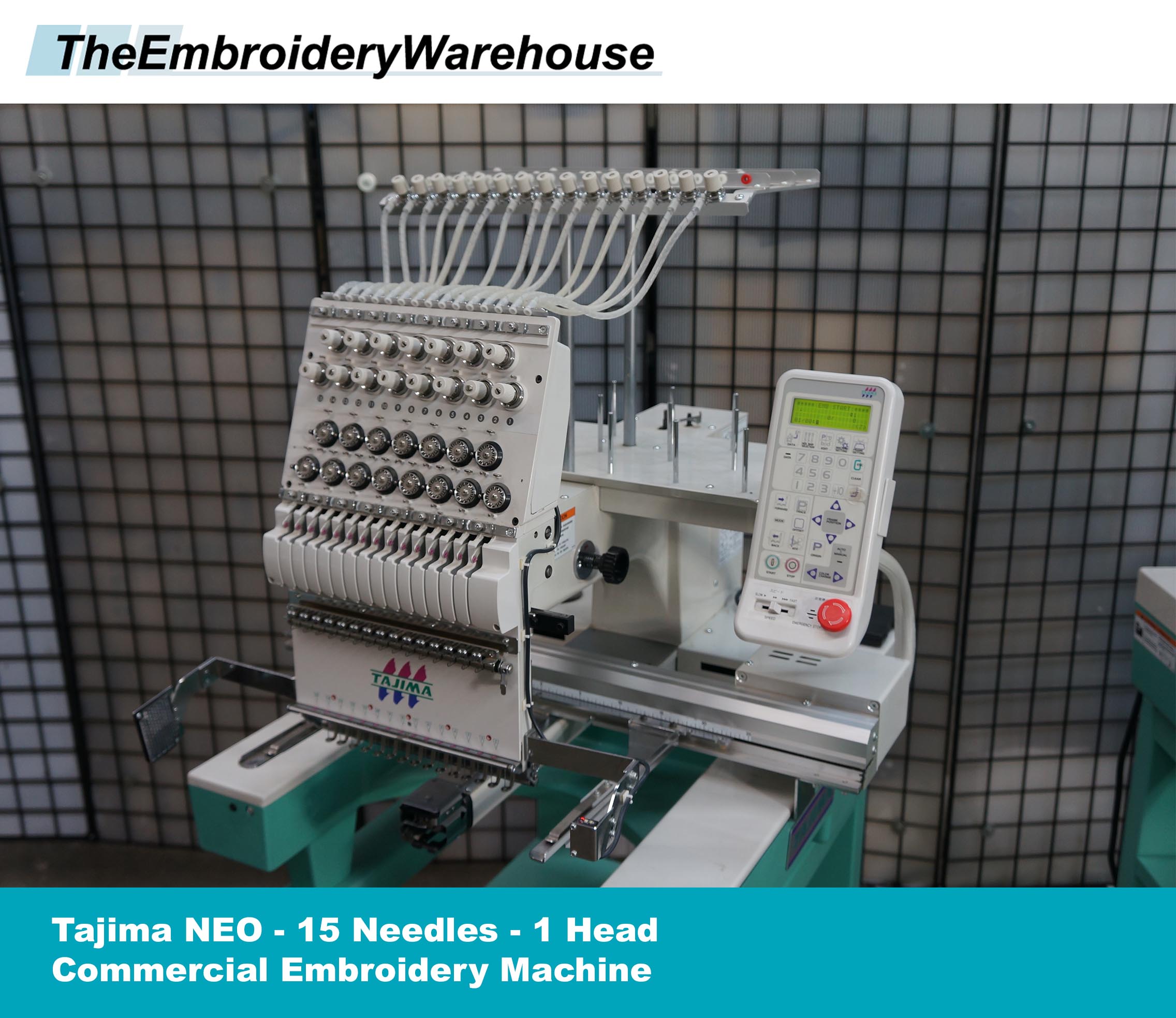 Tajima Neo 1 Head 15 Needles Commercial Embroidery Machine